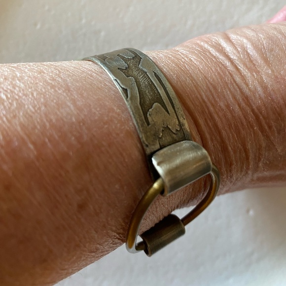 Bronze Embossed Latch Bracelet - Picture 8 of 10